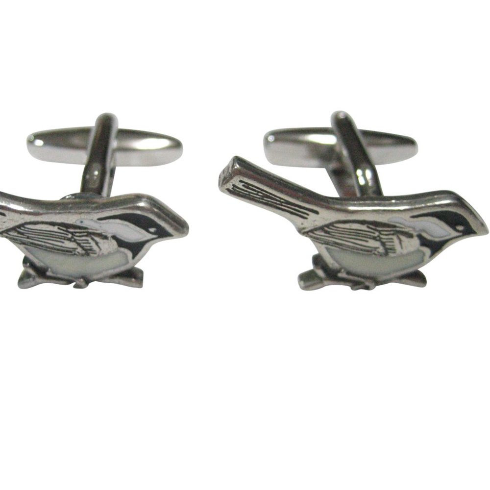 Chickadee Bird Cufflinks